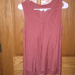 Burnt orange sleeveless top